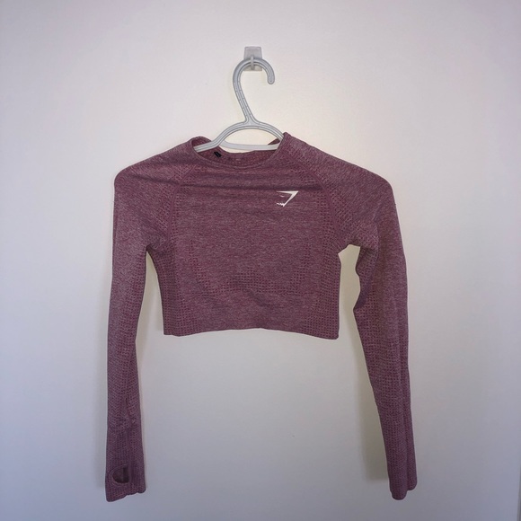 Gymshark long sleeve xsmall xs pink marble